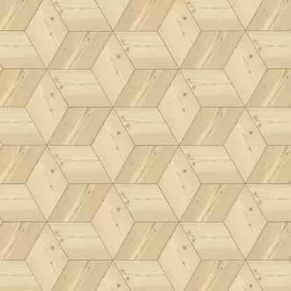Паркетная доска Ромб Лиственница Белый (Rhombus Larch White)