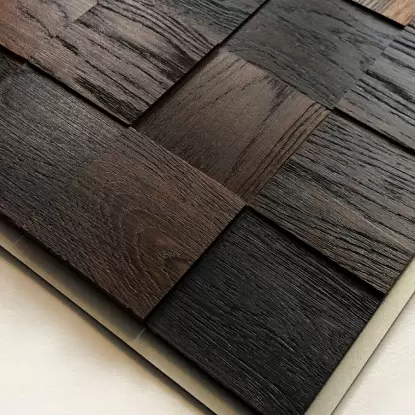 Деревянная мозаика Block Brushed Brown Блок «Браш. коричневый»