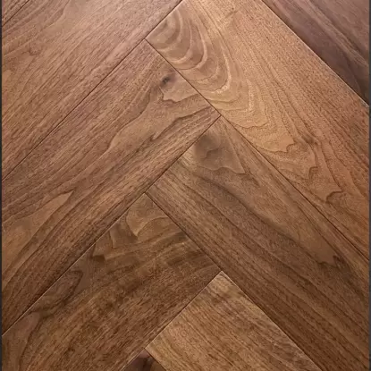 Инженерная доска Орех американский селект Herringbone 14