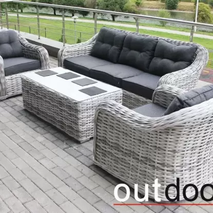Садовая мебель Комплект мебели из ротанга OUTDOOR Касабланка, светлый микс