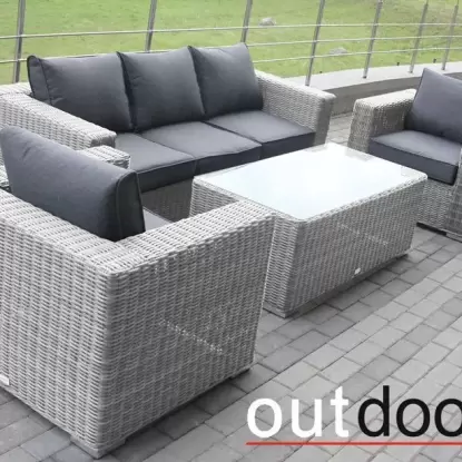Садовая мебель Комплект мебели из ротанга OUTDOOR Флорида, светлый микс