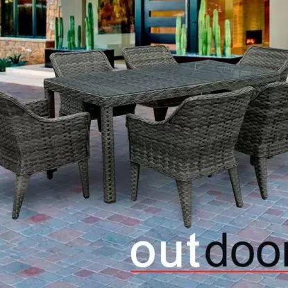 Садовая мебель Комплект мебели из ротанга OUTDOOR Марокко,  графит