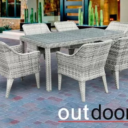 Садовая мебель Комплект мебели из ротанга OUTDOOR Марокко, светлый микс