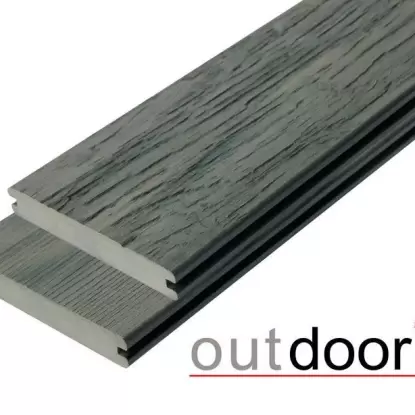 Террасная доска 3D полнотелая STORM/OLD WOOD GREY серая микс