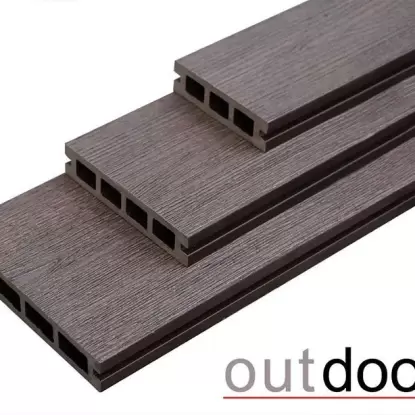 Террасная доска Разноширокая 3D STORM BROWN Комплект