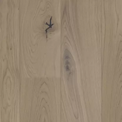 Паркетная доска Oak 1 Click W Rustic Sandstone Extra Matt Lacquered 2B Brushed 14x2200x180 Gloss 5%